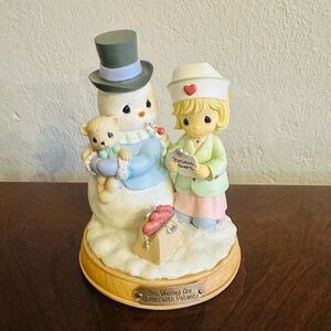 Precious Moments Nurse Figurine-Sno Blessed are Nurses With Patients